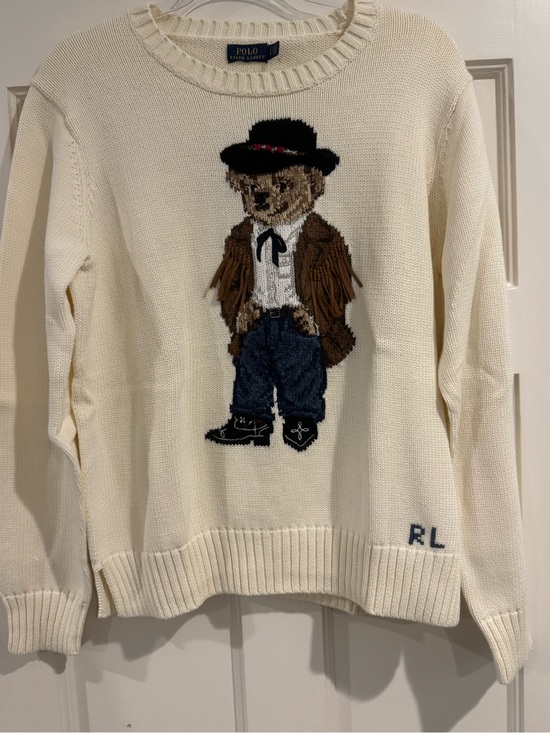 Ralph Lauren Sweaters - Polo by Ralph Lauren Cream Bear-Intarsia Crewneck Sweater